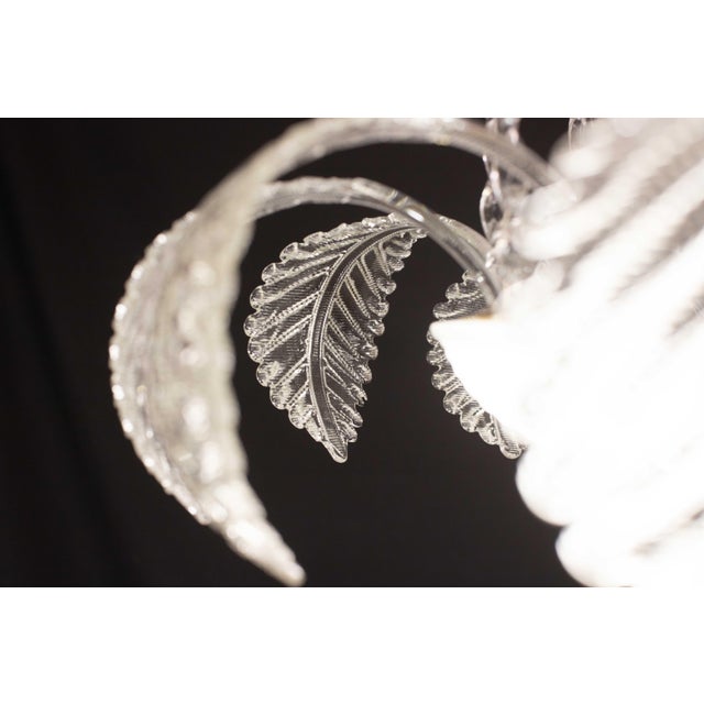 Barovier & Toso Art Decò Barovier & Toso Chandelier, Murano Glass, 1950s For Sale - Image 4 of 12