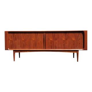 1960s Danish Mid-Century Tambour Door Credenza by Bernhard Pedersen For Sale