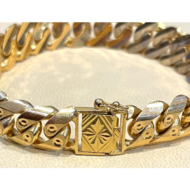 Solid 22 karat gold Vintage 22 Karat Yellow Gold 102.1 Gm Cuban link Bracelet Unisex , 8.75 Inches 22 Karat Yellow Gold...