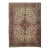 Beige Persian Shiraz Handmade Wool Rug With Allover Floral Motif For Sale