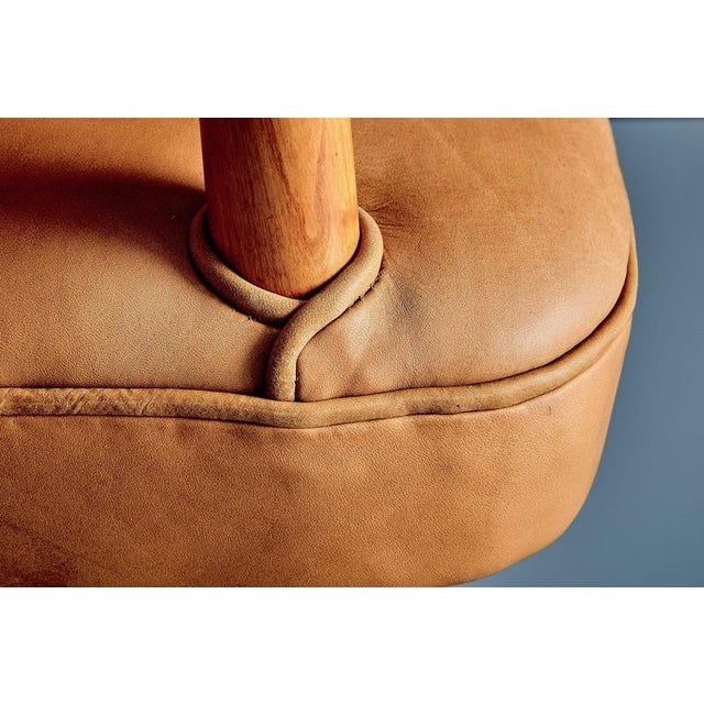 Lounge Chairs Upholstered in Cognac Leather, Germany, 1950s, Set of 3 For Sale - Image 9 of 15