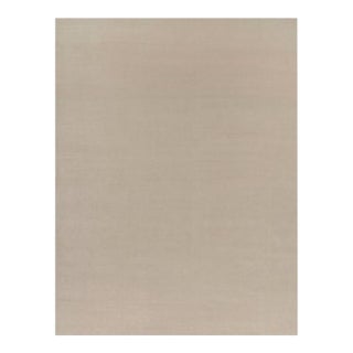 Rug & Kilim’s Oversized Contemporary Textural Solid Rug in Cream and White Tones - 13x17 For Sale