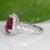 4.3ct Madagascar Ruby Ring With Earth-Mined Diamond Accents: Solid 14k Gold, Size 6.75 For Sale - Image 9 of 9