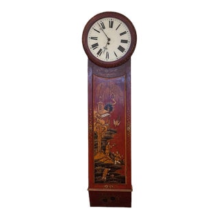 19th Century Chinoiserie Wall Clock For Sale
