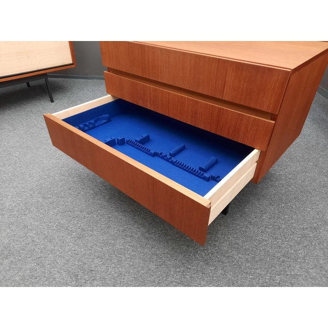 Teak Chest of Drawers and Cutlery Cabinet by Dieter Wäckerlin for Behr, 1960 For Sale - Image 6 of 11