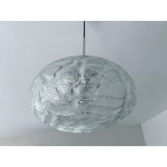 Vintage Murano Glass Pendant Light from Doria, 1970s For Sale - Image 11 of 17