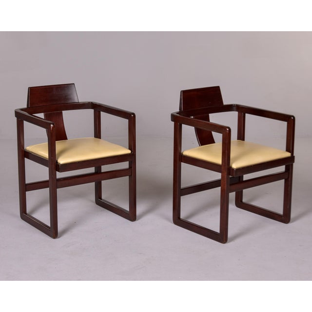 Italian Mid Century Asian Style Armchairs - Set of Four For Sale - Image 12 of 12