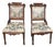 Pair of 19th Century Eastlake Victorian Parlor Chairs – Carved Walnut With Floral Tapestry Upholstery For Sale