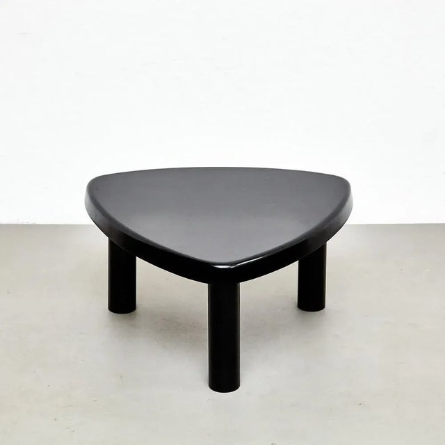 2020s T23 Black Wooden Side Table by Pierre Chapo, 2020 For Sale - Image 5 of 12