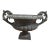 19th Century Antique French Neoclassical Painted Cast Iron Garden Urn For Sale