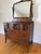 1900 - 1909 Antique American Tiger Oak Serpentine Dresser With Swing Mirror C. 1900-1915 For Sale - Image 5 of 5
