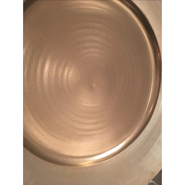 Gary McCloy Metallic Glaze Ceramic Bowl/Plate With Stand For Sale - Image 4 of 4