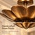Not Yet Made - Made To Order Handmade Brass Lotus Ceiling Light, Floral Scalloped Fixture, Antique Finish For Sale - Image 5 of 10