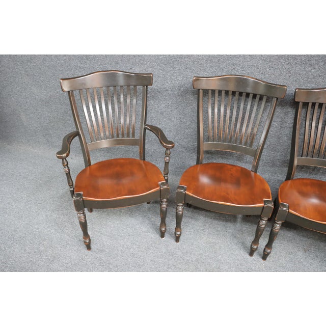 Nichols & Stone Nichols & Stone Cherry Dining Chairs/4 For Sale - Image 4 of 11