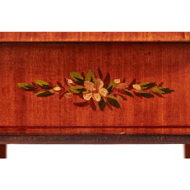 Antique Satinwood Side Table For Sale - Image 4 of 8