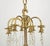 French Restored French Eight Arm Brass Crystal Chandelier For Sale - Image 3 of 10