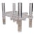 Beautiful Lucite "Skyscraper" Base for dining table or a desk. Extremely thick and heavy! In the manner of Karl Springer,...