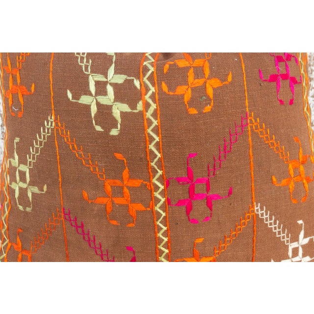 Bhumi Antique Indian Folk Pillow For Sale In Los Angeles - Image 6 of 10