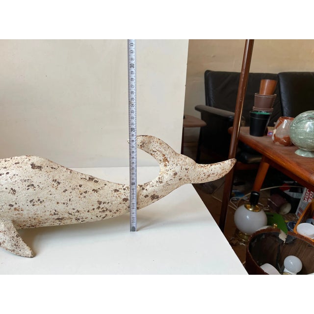 Vintage Iron Whale Sculpture Moby Dick, 1960s For Sale - Image 9 of 12