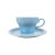 Vintage 1930s Mid Century Modern Pacific Pottery Arcadia Delph Blue Cup & Saucer Set, California Usa- 2 Pieces For Sale - Image 10 of 10
