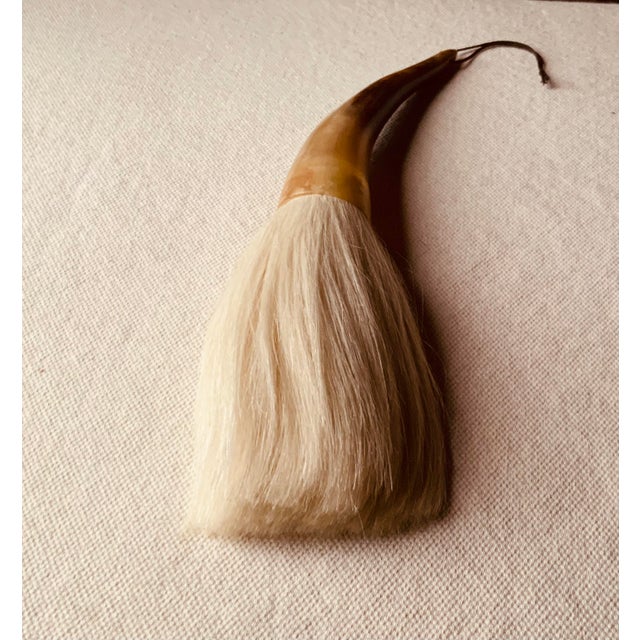 Vintage 1950s Chinese Horn Calligraphy Brush For Sale - Image 4 of 15