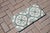 Art Deco Tiles Set of 8 Large Portuguese Sage Green & White Floral Geometric Design c.1920s For Sale - Image 9 of 16
