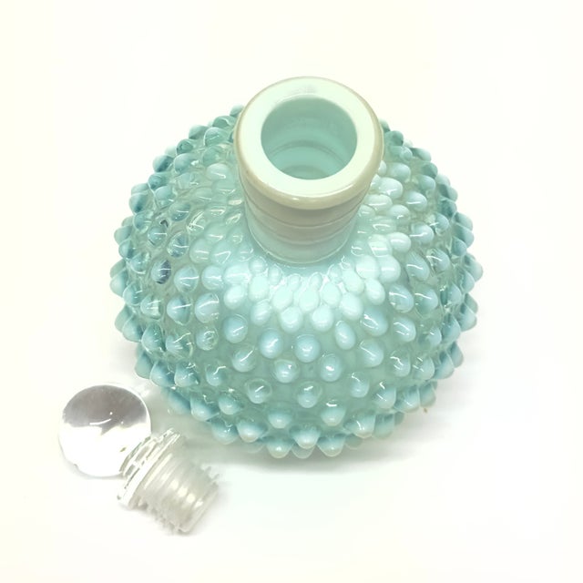 Sky Blue Milky Sky Blue Mixed Glass Vessel Curation - Group of 5 For Sale - Image 8 of 13