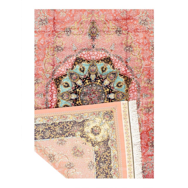 Traditional Pasargad DC Exquisite Design Paris Palace Fine Power Loom v. Silk Rug For Sale - Image 3 of 3