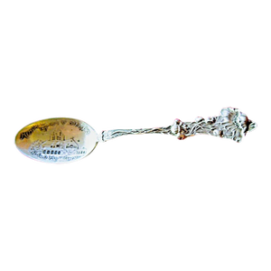 Rare Paye & Baker Poppy Sterling Silver Souvenir Spoon 'Stanford Memorial Church Palo Alto'