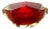 Vintage Italian Red and Yellow Sommerso Murano Glass Bowl, 1970s For Sale