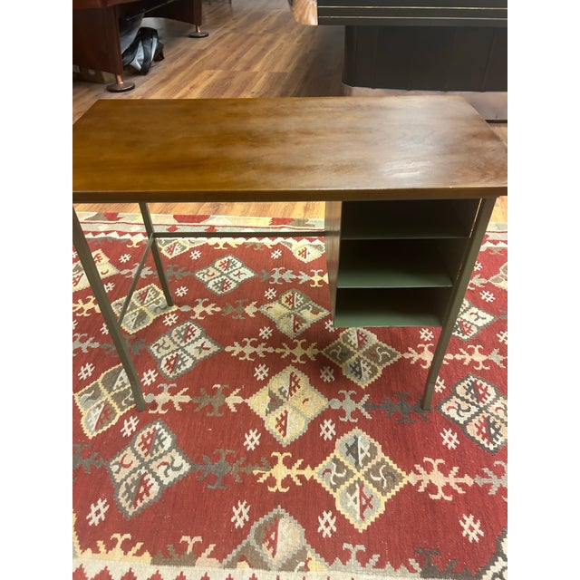 Mid Century Modern Desk (With Chair Included) For Sale - Image 10 of 12