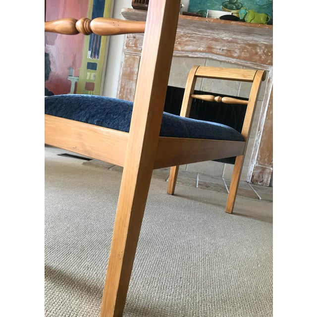 Vintage Wood Bench in Blue Chairish