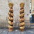 Solomonic Columns in Carved, Gilded and Polychrome Wood, 18th Century, Set of 2 For Sale - Image 5 of 18
