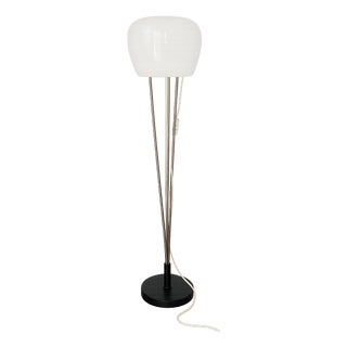 Floor Lamp in Metal and Glass from A. Gałęcki, Poland, 1970s For Sale