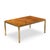 Tomlinson Mid Century Burlwood and Brass Expanding Dining Table With 2 Leaves For Sale - Image 12 of 13