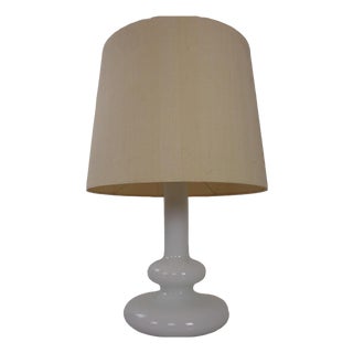 Plaza Opal Glass Table Lamp from Hsin-Lung Lin for Holmegaard Glasværk, Sweden, 1970s For Sale