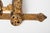 1960s Mid-Century Modern Spanish Brutalist Gilt Iron Wall Sconce, Pierced Torch Candle Light For Sale - Image 6 of 8