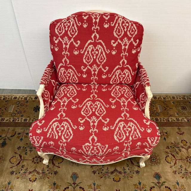 Textile Ethan Allen Versailles Bergère Chair For Sale - Image 7 of 12