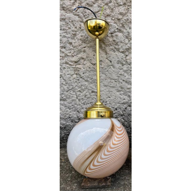 1960s 1960s Murano Glass Pendant Light - Dino Martens, 2 Piece For Sale - Image 5 of 6