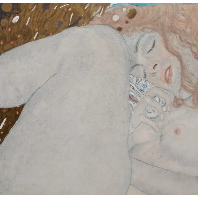 Abstract After Gustav Klimt - Danae Nude - Collotype on Paper For Sale - Image 3 of 10
