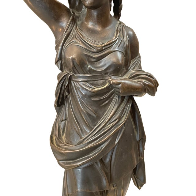 19th Century 19th Century Caryatid Lamps, Set of 2 For Sale - Image 5 of 8