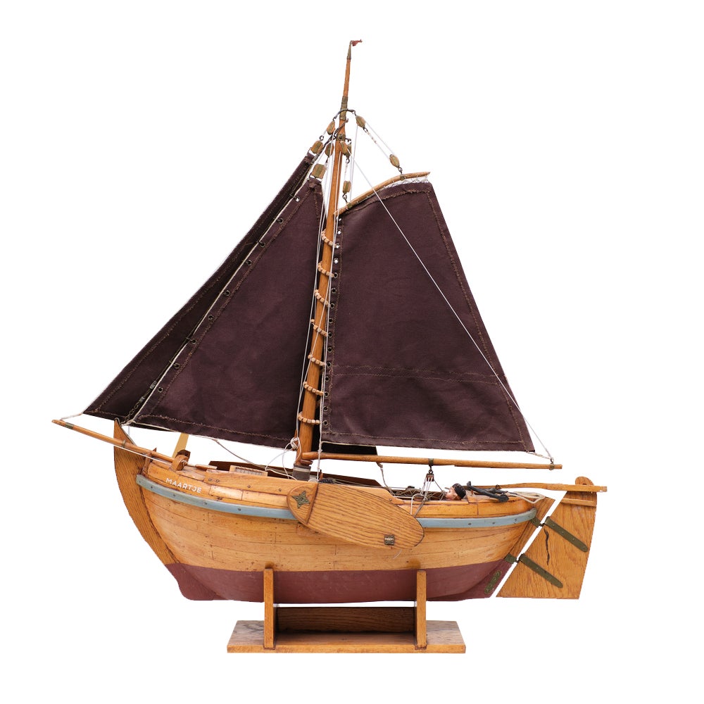 Botter Ship Model, the Netherlands, 1960s | Chairish