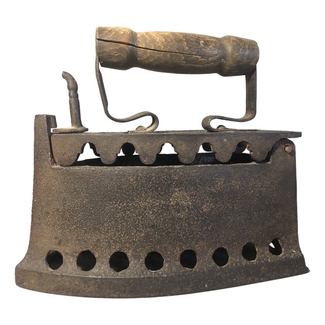 Antique Cast Iron Charcoal Griddle For Sale