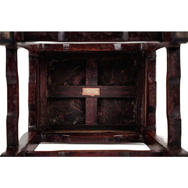 Antique Chinese Rosewood Nesting Tables With Traditional Horse Hoof Feet For Sale - Image 12 of 14