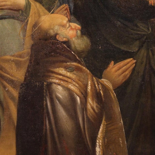 Italian Artist, Marriage of the Virgin, 1770, Oil on Canvas For Sale - Image 7 of 15