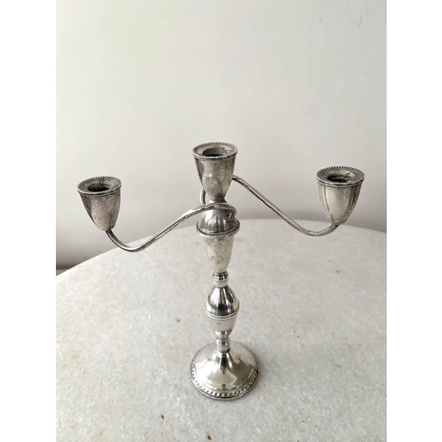 Sterling Silver Opera Candelabra by Duchin Creations. Stamped Sterling Weighted. Duchin Creation (or Duchin Creations) is...
