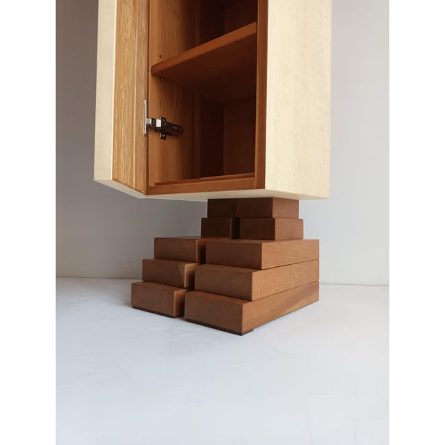 Wood Mayan Totem Cream by Pietro Meccani for Meccani Design For Sale - Image 7 of 12