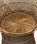 1970s Bohemian Rattan Peacock Style Barrel Chair With Pedestal Base For Sale - Image 4 of 8