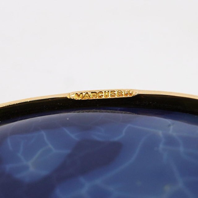 Metal 1950s Gia Certified 35 Carat Marcus & Co Australian Black Opal in 18k Gold Pendant For Sale - Image 7 of 8