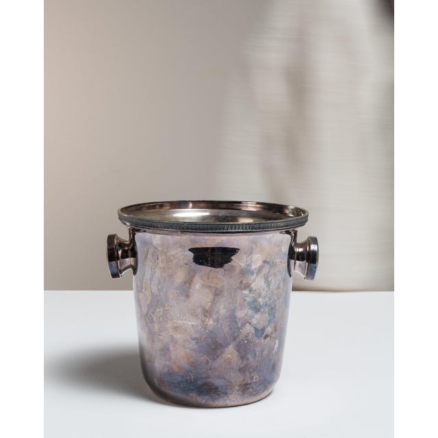 Mid 20th Century France Eggplant Silver Ice Bucket For Sale - Image 9 of 15